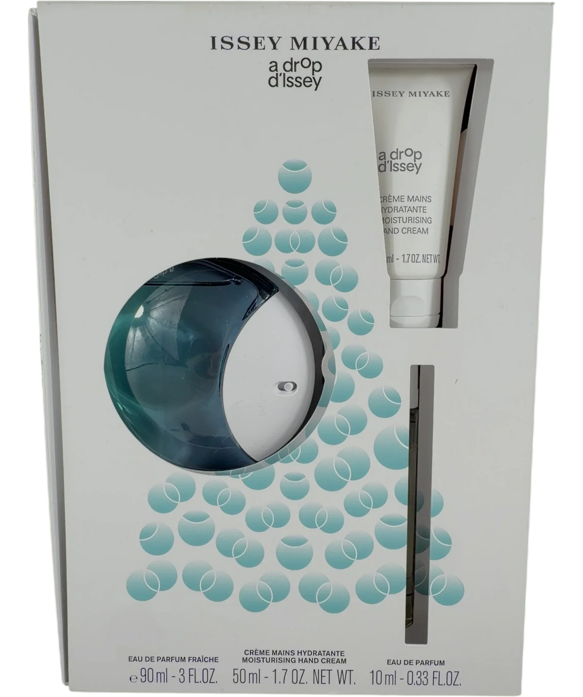 ISSEY MIYAKE A Drop d'Issey Eau de Parfum Fraîche collection, size 90ml — front