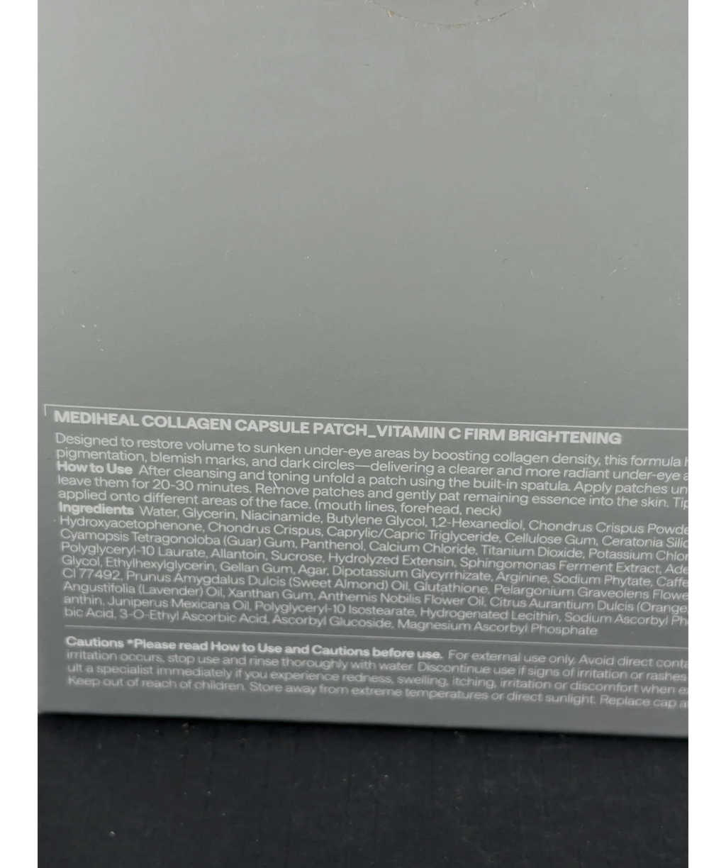 Mediheal COLLAGEN CAPSULE PATCH_VITAMIN C FIRM BRIGHTENING, size X 60 — fabric detail