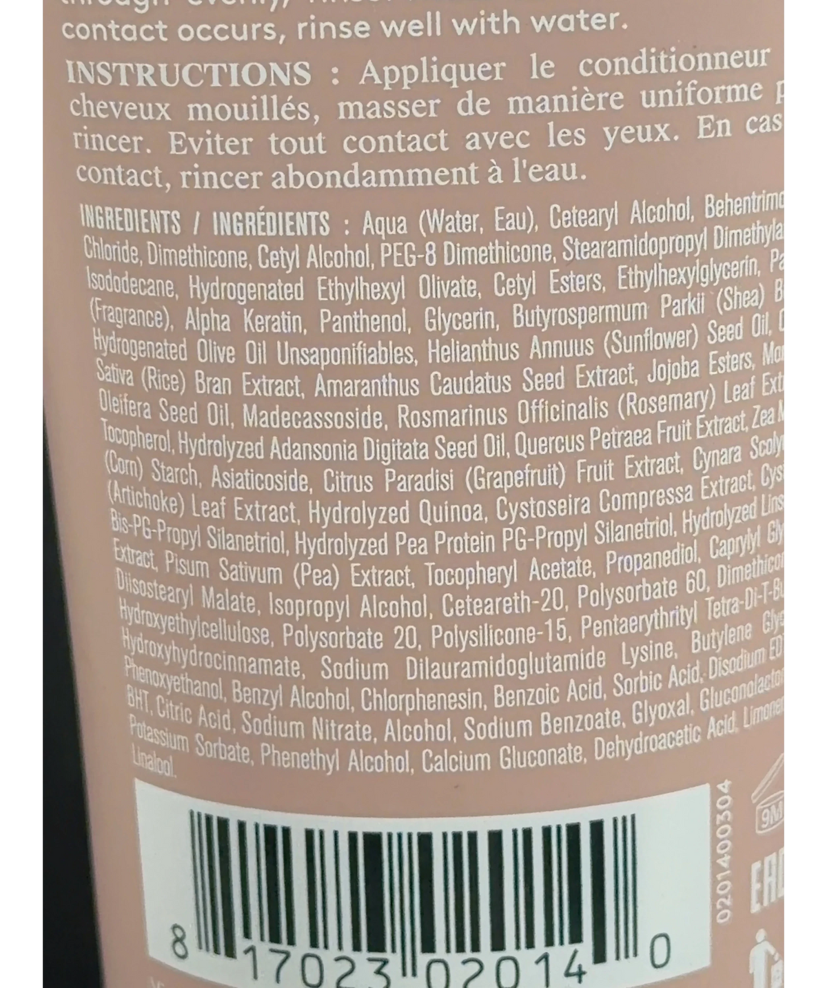 Virtue SMOOTH CONDITIONER, size 200ml — fabric detail