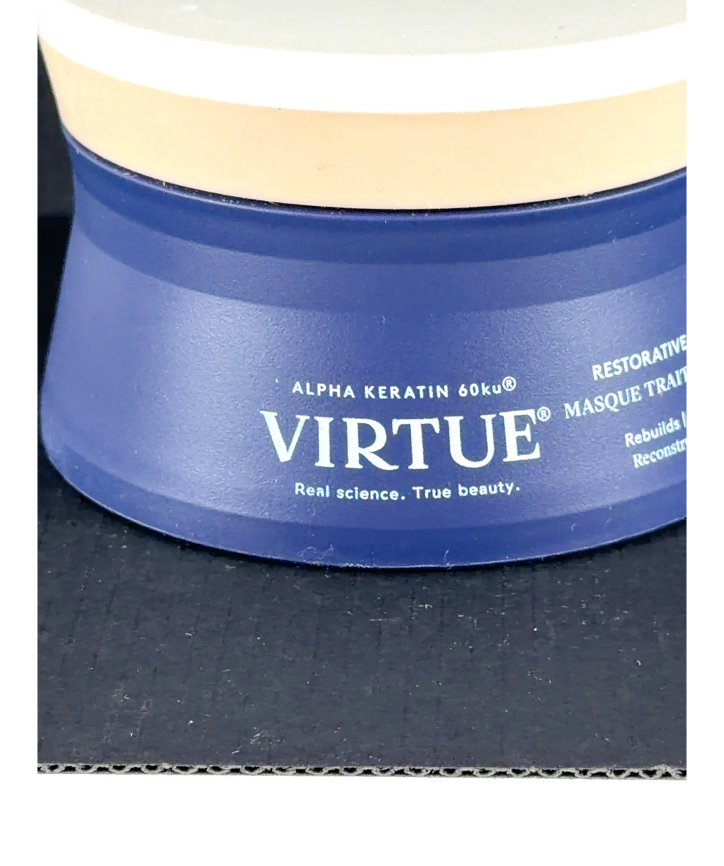 Virtue RESTORATIVE TREATMENT MASK, size 150ml — label