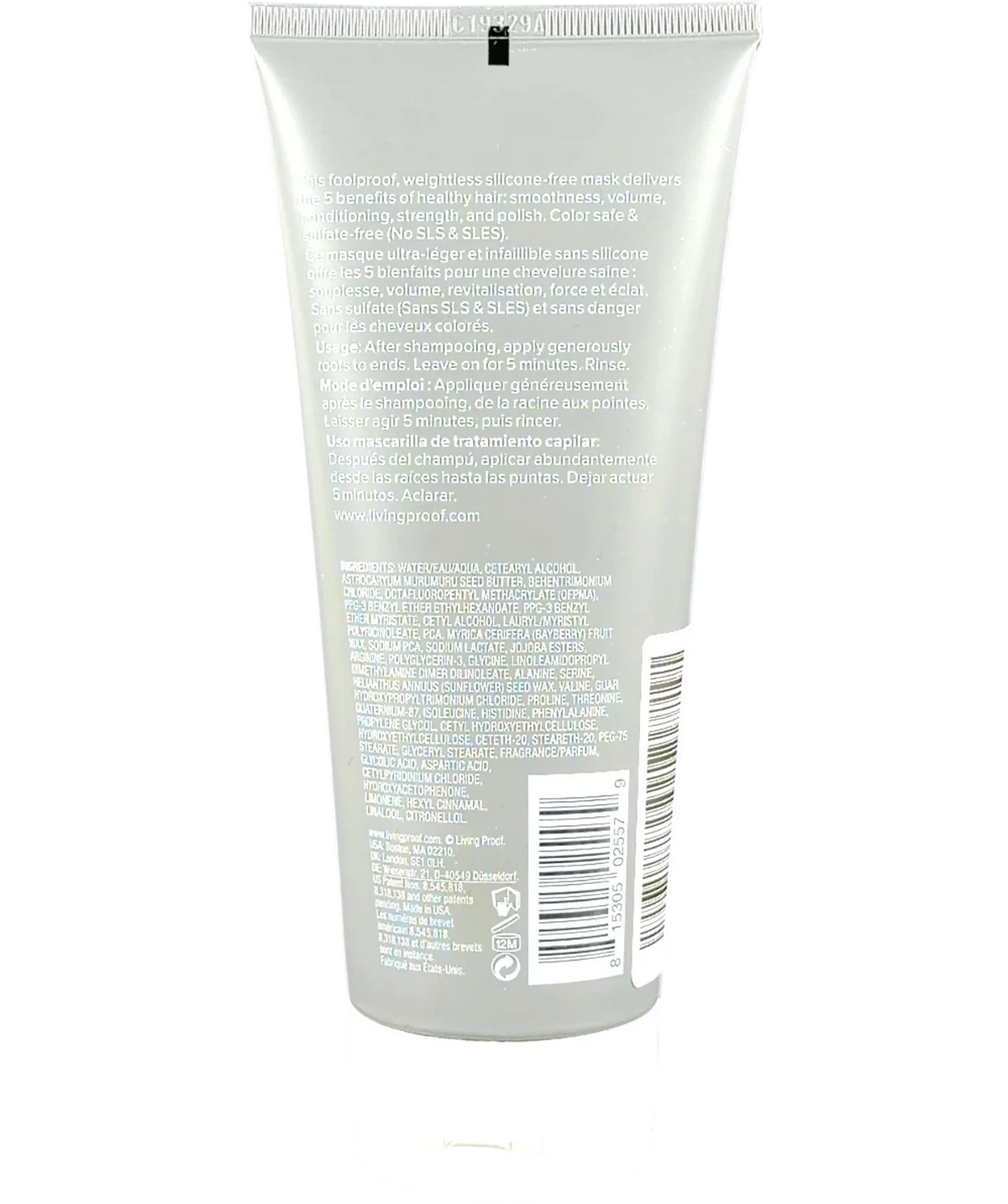 Living Proof Perfect hair Day weightless mask, size 200ml — back
