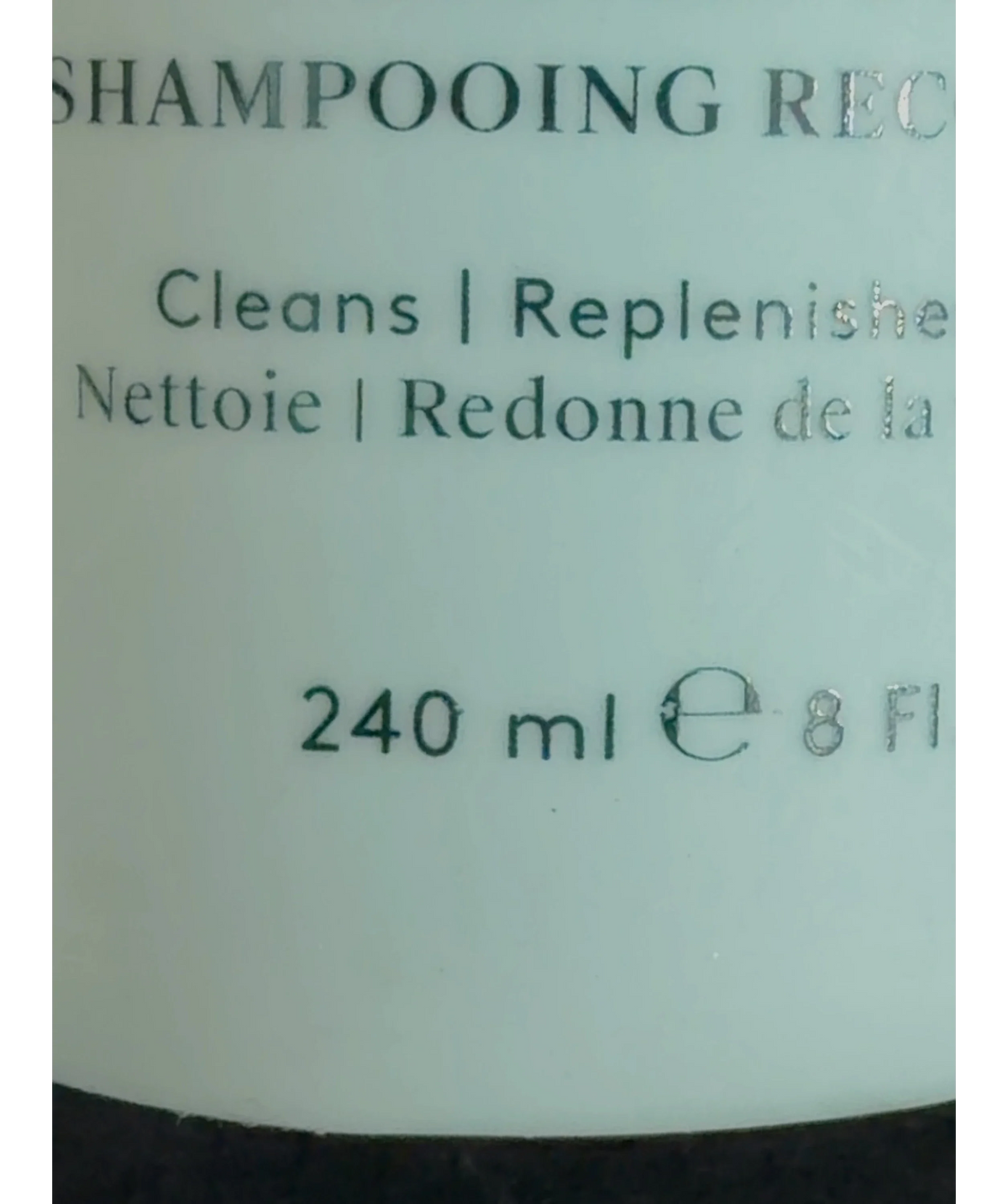 Virtue Recovery Shampoo, size 240ml — care label