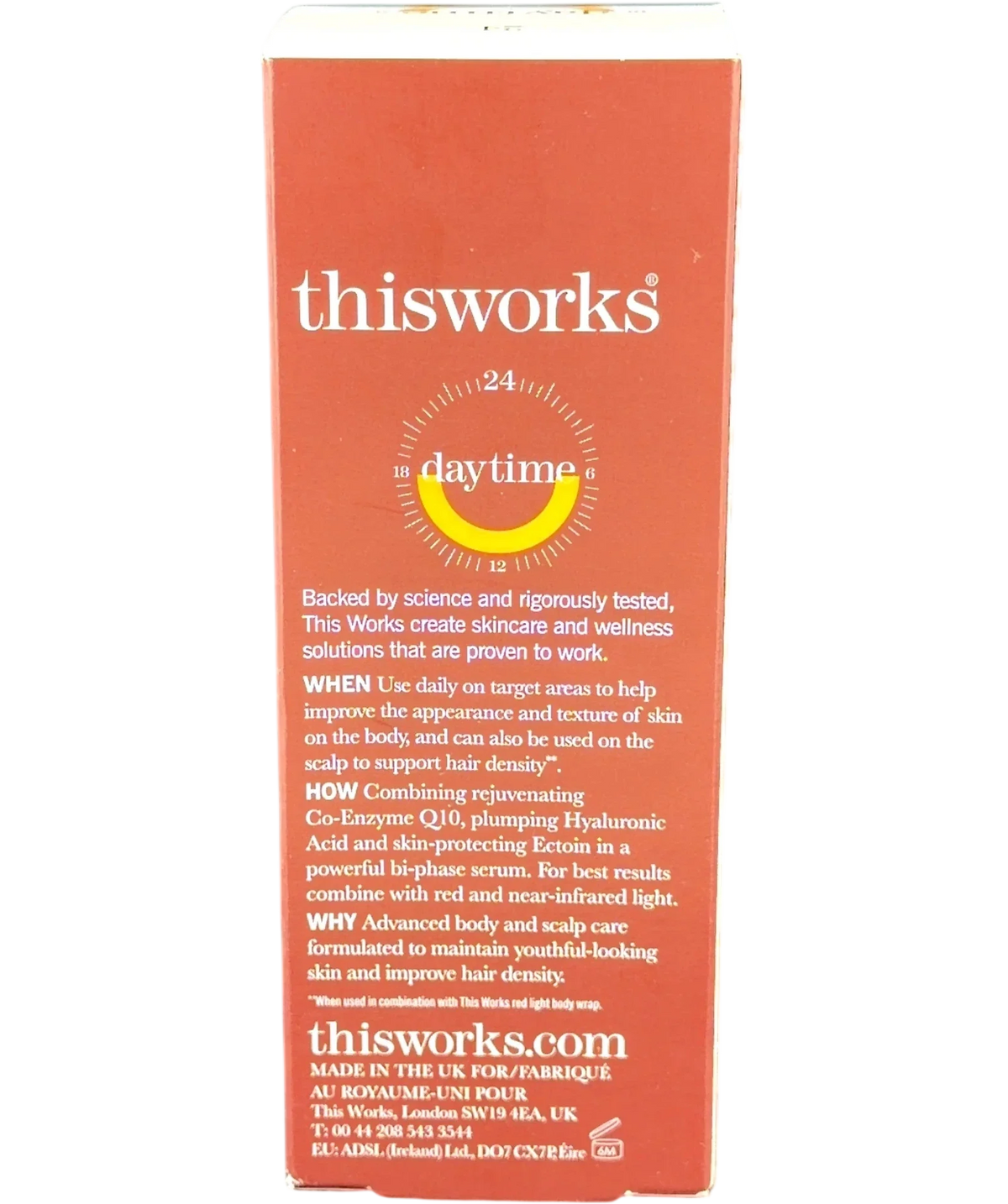 This Works red light power serum, size 100ml — back