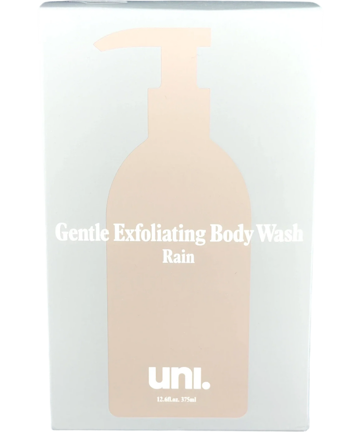 uni Rain Gentle Exfoliating Body Wash, size 375ml — front