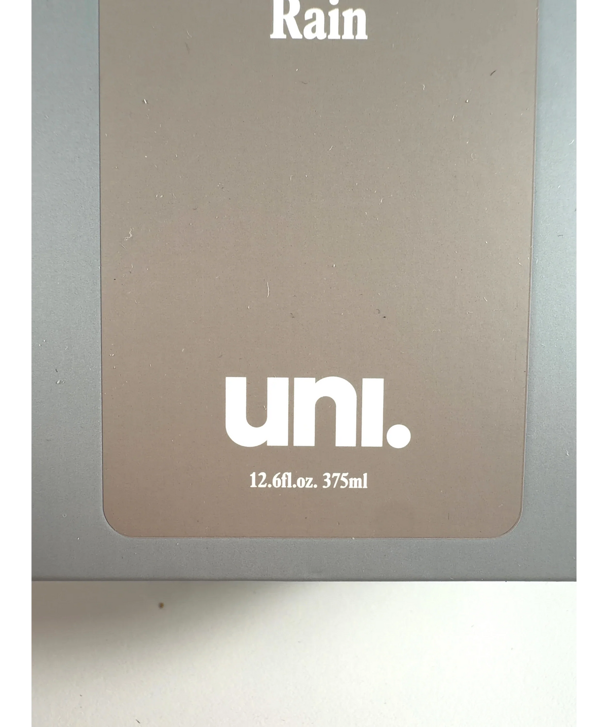uni Rain Gentle Exfoliating Body Wash, size 375ml — care label