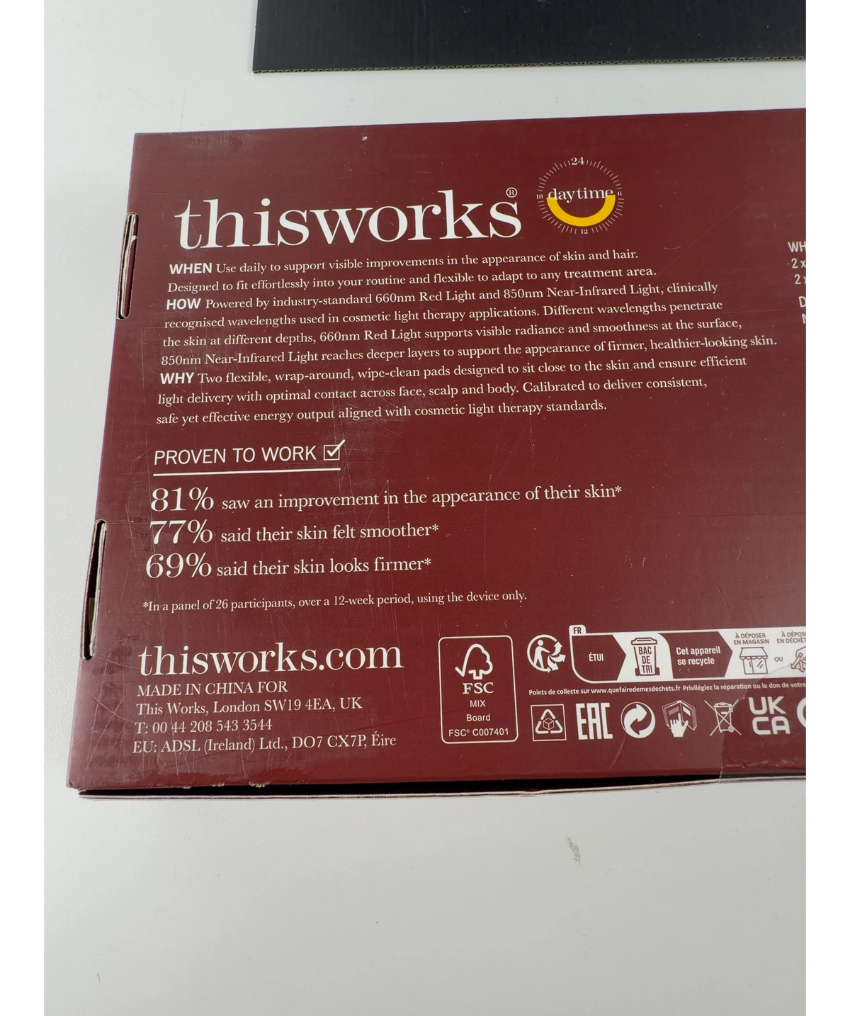 This Works Red Light Body Wrap Duo, size 1 — fabric detail