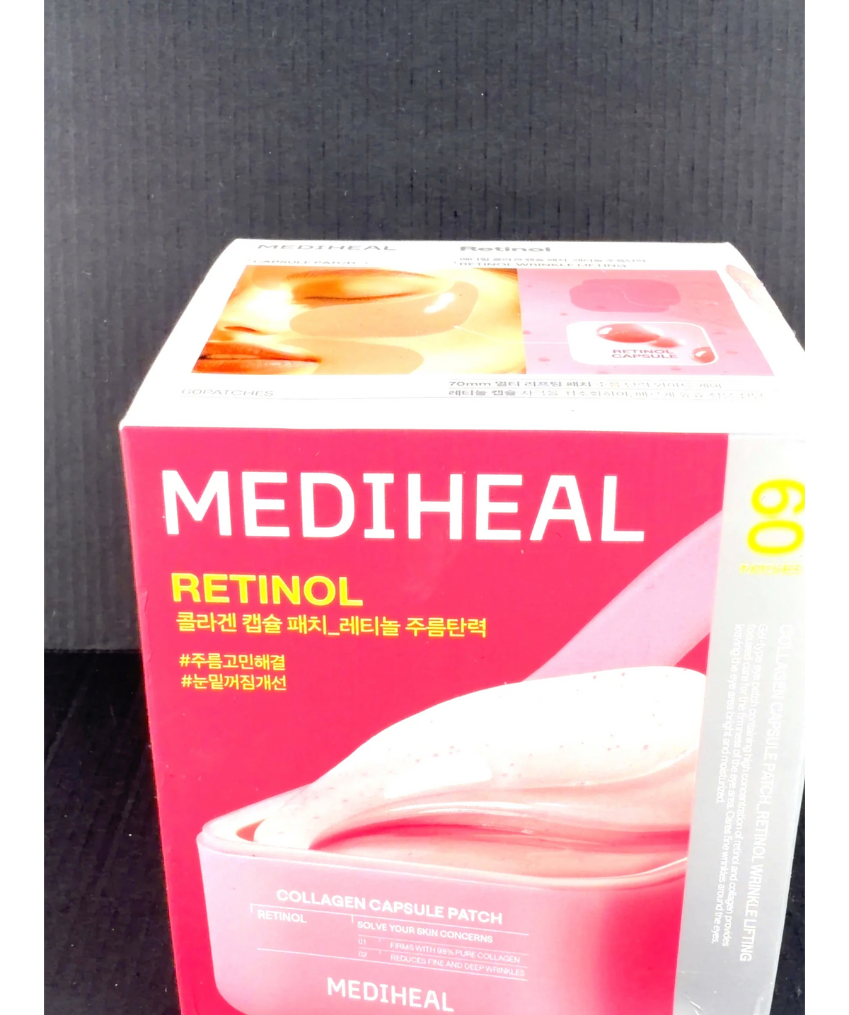 Mediheal Collagen Capsule Patch_Retinol Wrinkle Lifting, size 60 patches — label