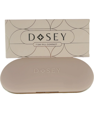 DOSEY 7 Day Pill Compact Gold Oval