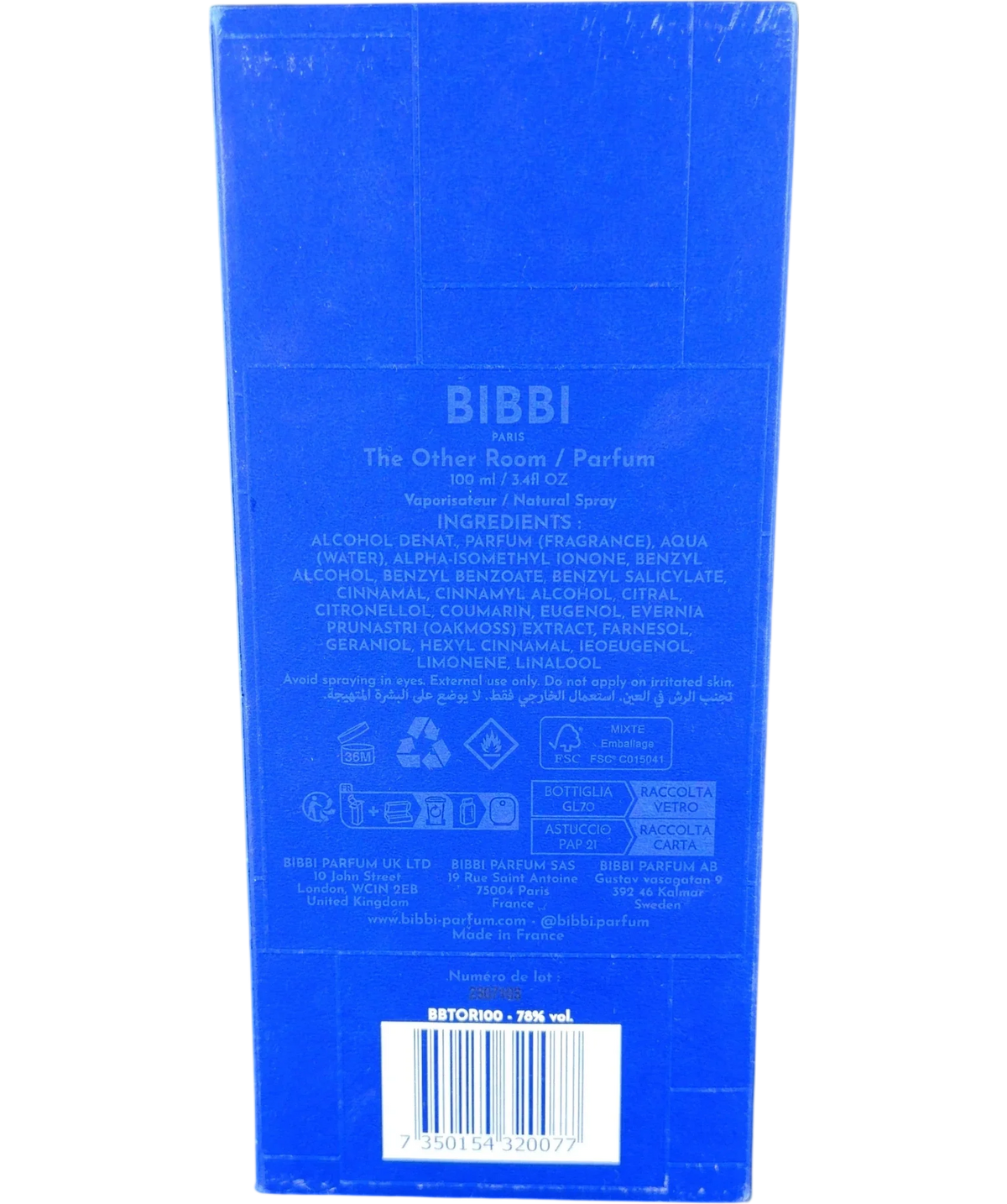 BIBBI The Other Room, size 100ml — back