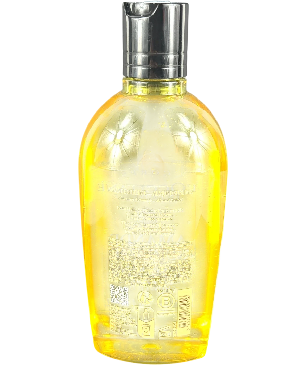 Loccitane AMANDE SUBLIME, size 250ml — back