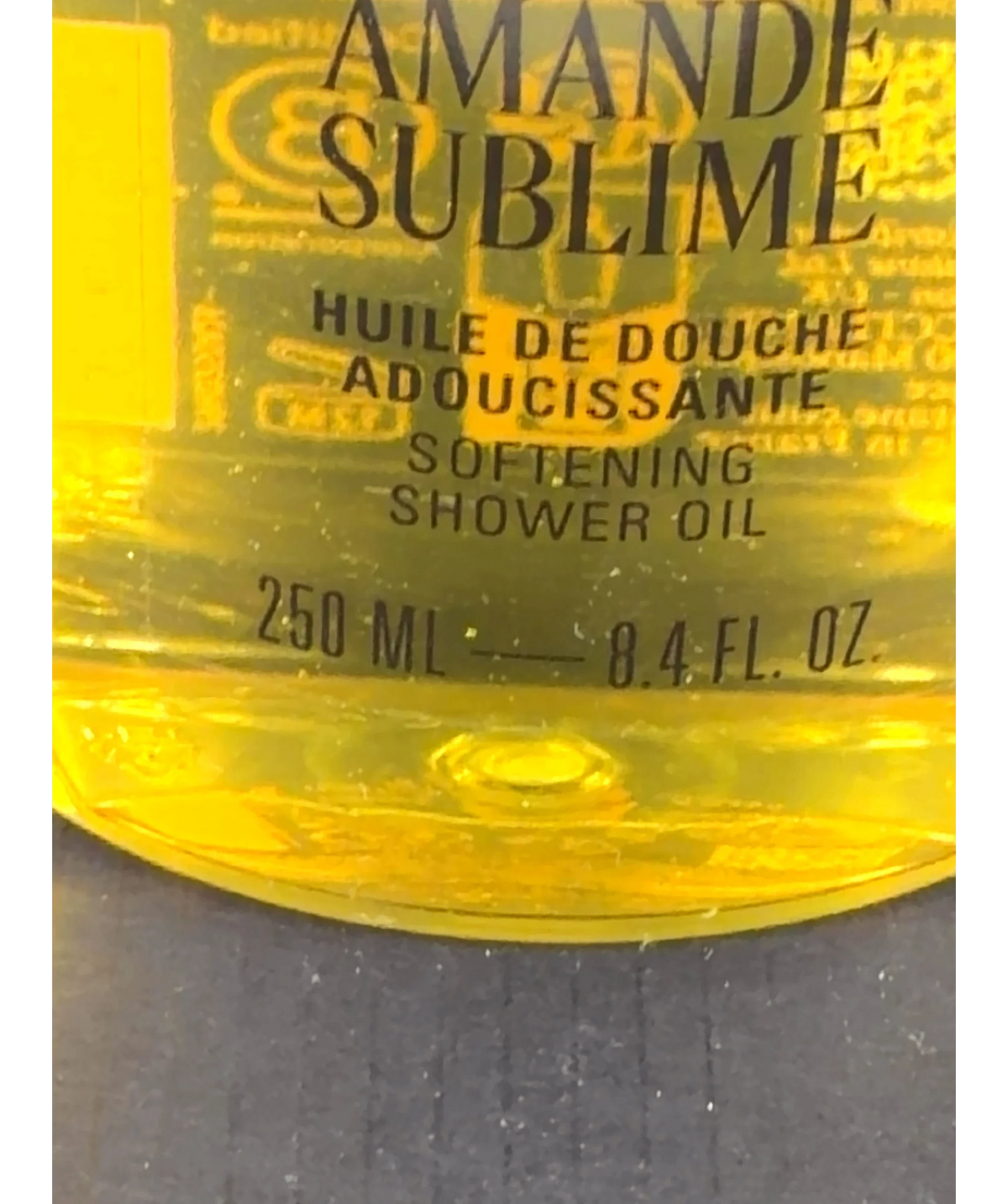 Loccitane AMANDE SUBLIME, size 250ml — care label