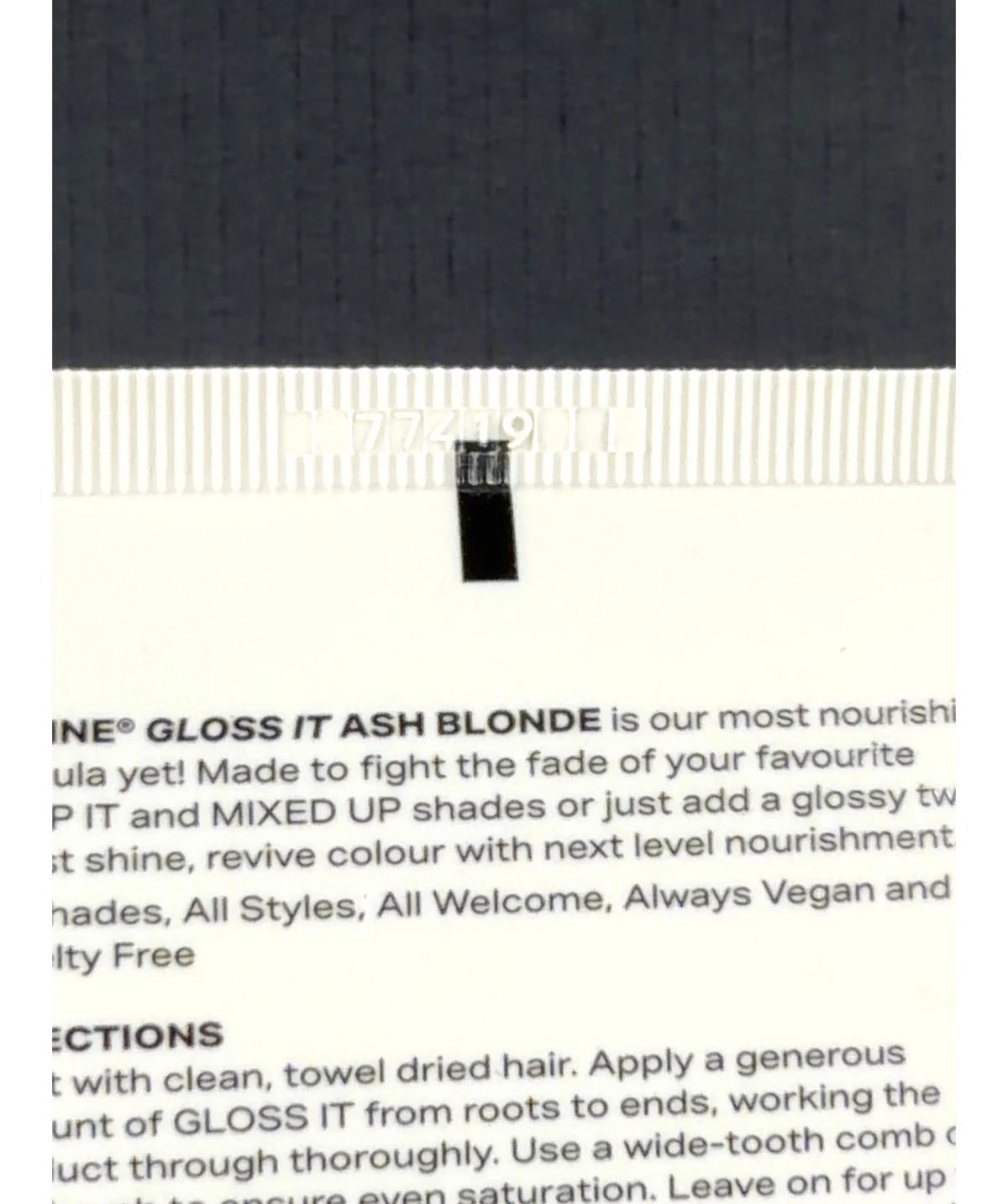 SHRINE ASH BLONDE GLOSS IT, size 200ml — detail