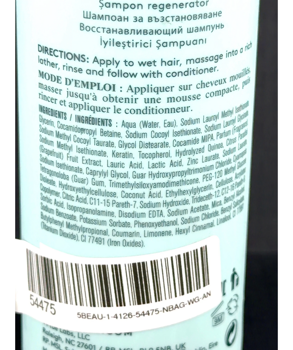 Virtue RECOVERY SHAMPOO, size 240ml — fabric detail