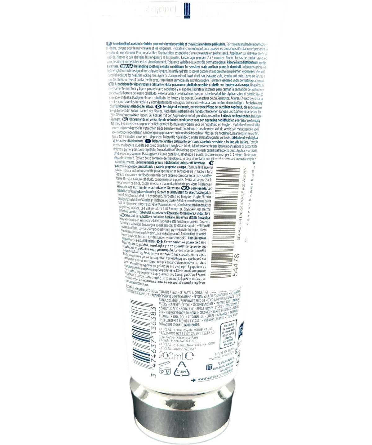 Kérastase Symbiose Fondant Apaisant Essentiel, size 200ml — back