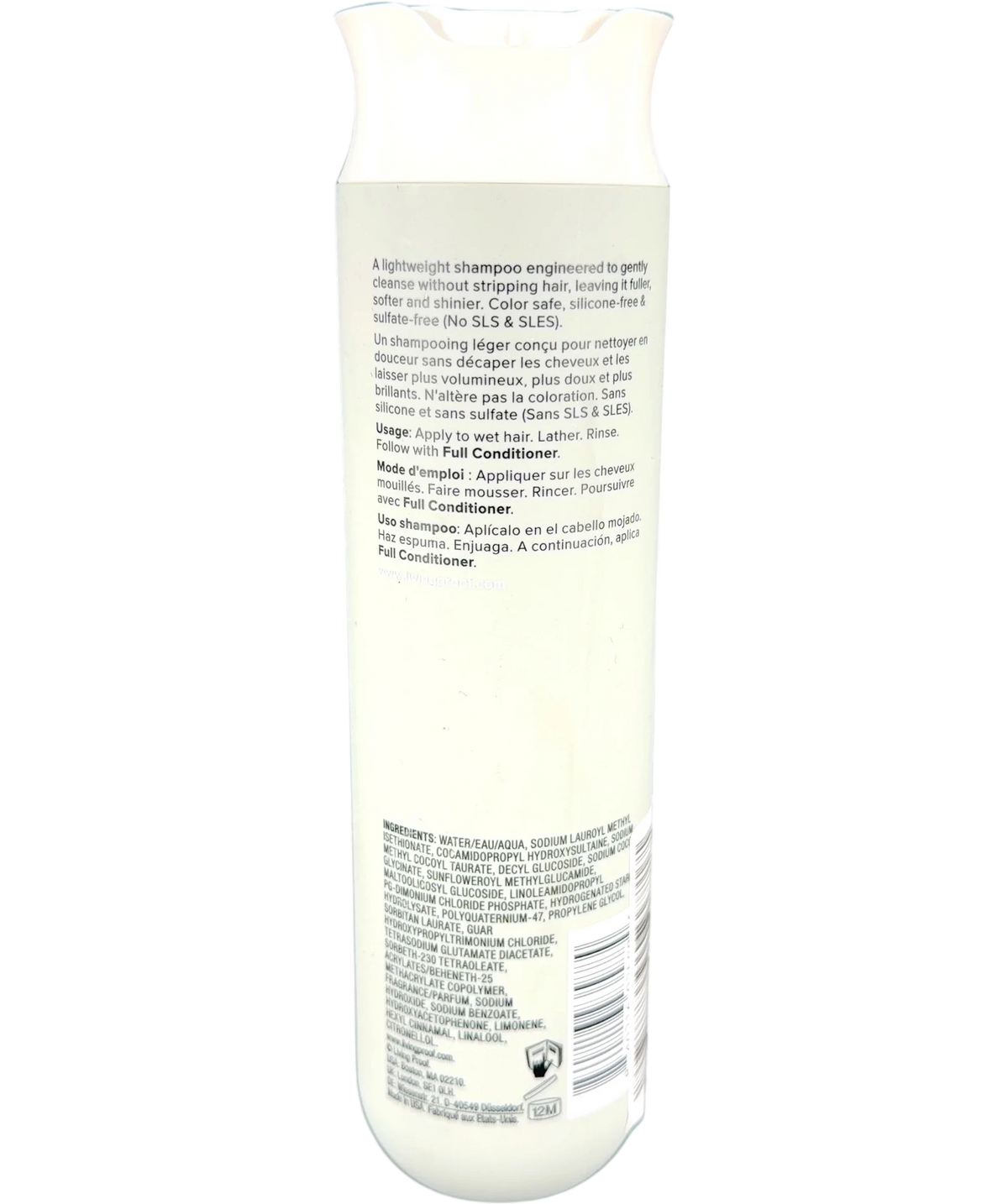 Living Proof full shampoo, size 236ml — back