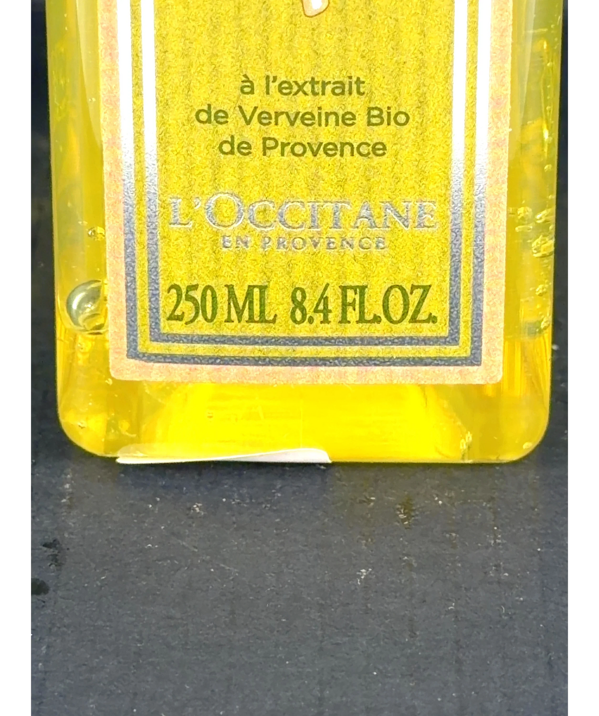 Loccitane Shade, size 250ml — label
