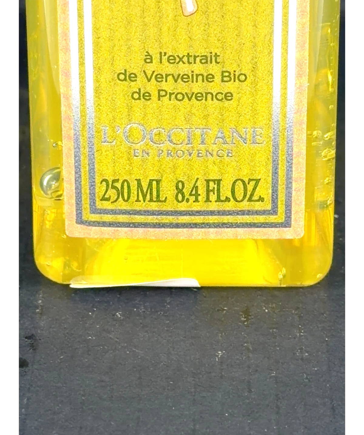 Loccitane Shade, size 250ml — care label