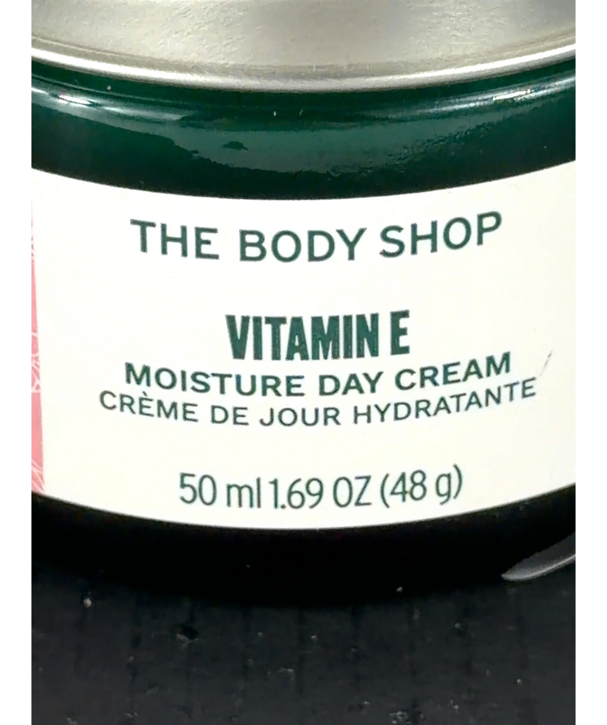 The Body Shop VITAMIN E MOISTURE DAY CREAM, size 50ml — label