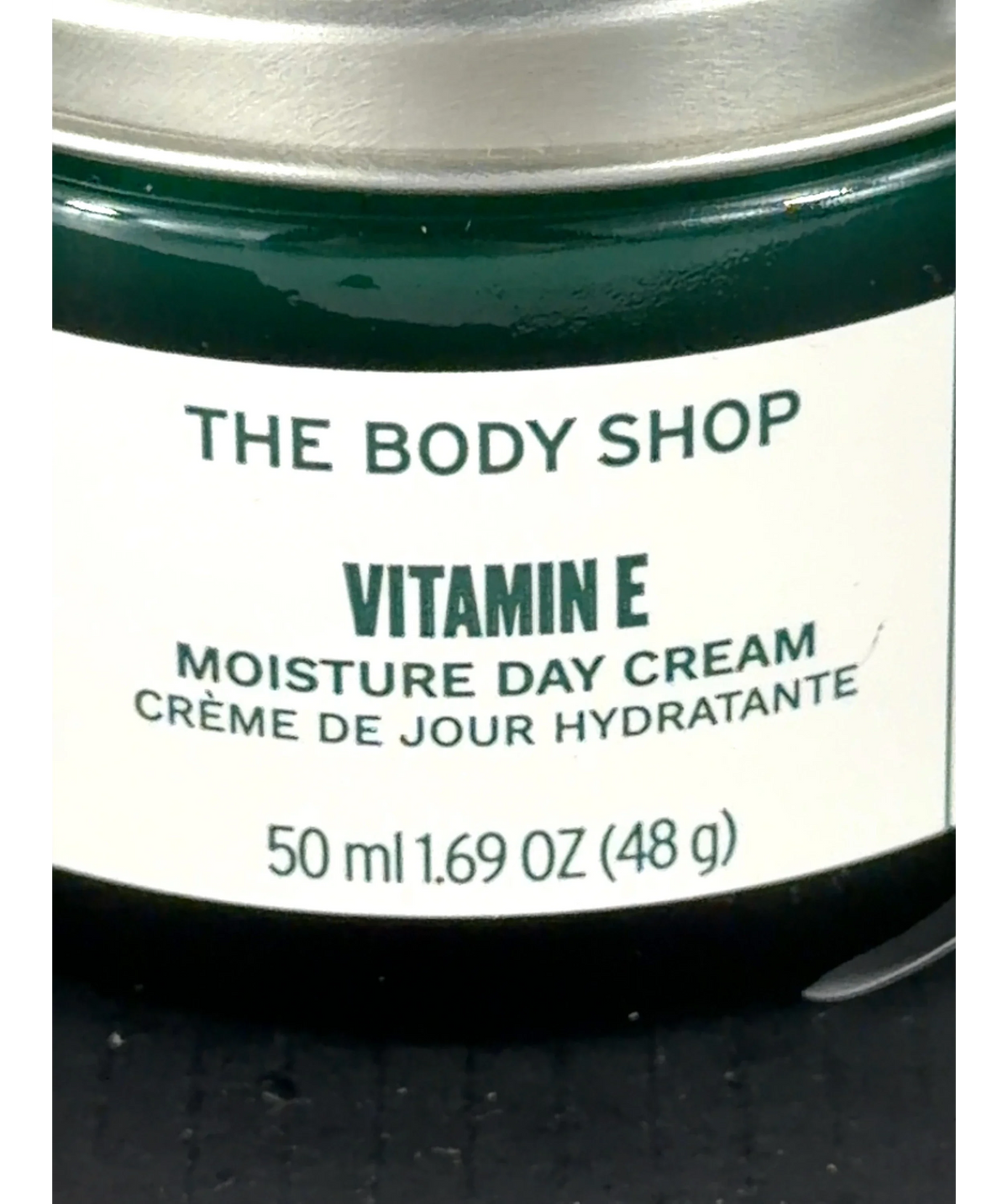 The Body Shop VITAMIN E MOISTURE DAY CREAM, size 50ml — care label
