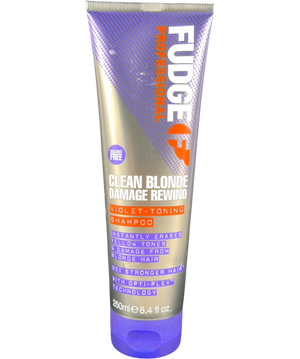 Fudge Clean Blonde Damage Rewind Violet-Toning Shampoo 250ml