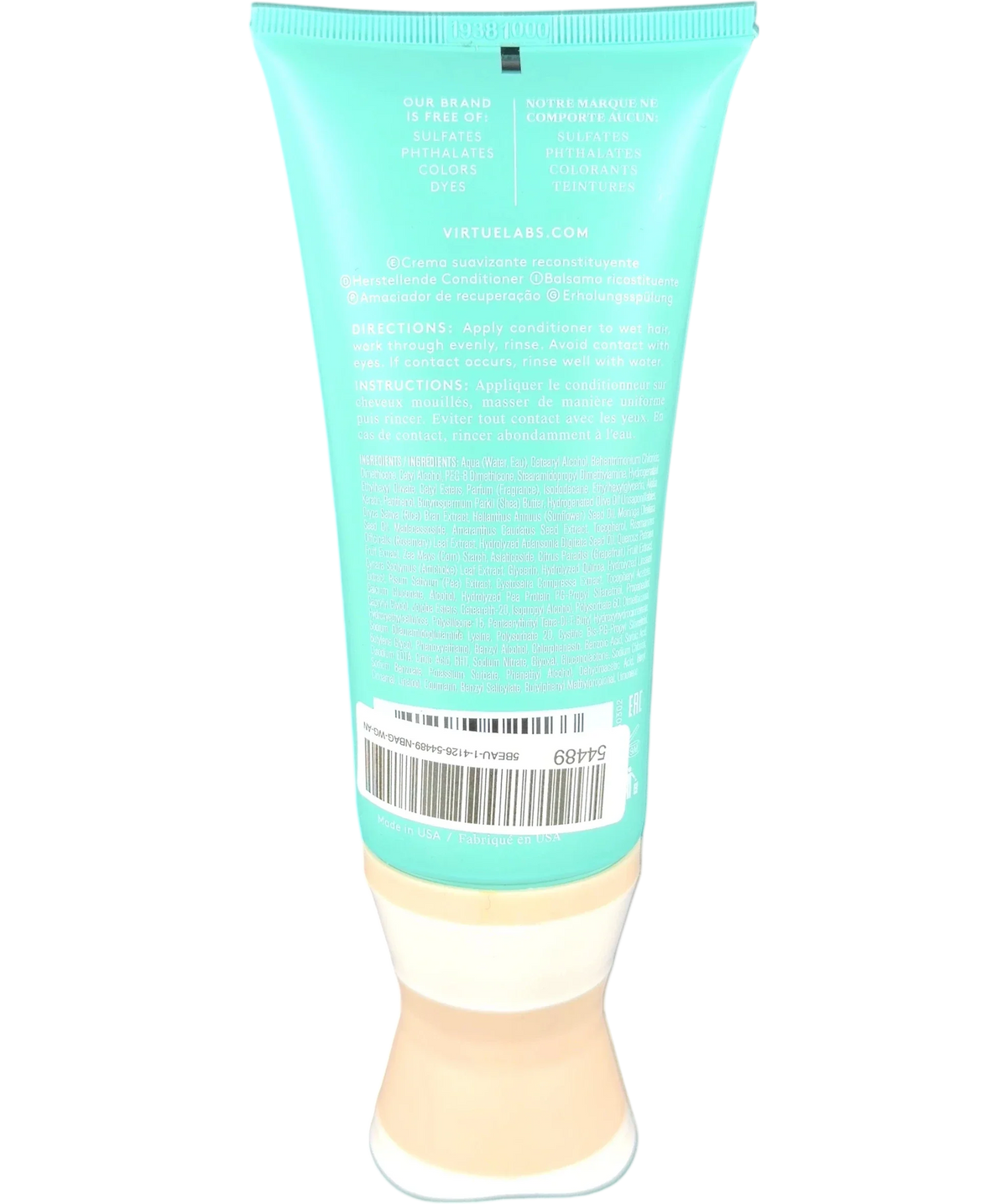 Virtue RECOVERY CONDITIONER, size 200ml — back