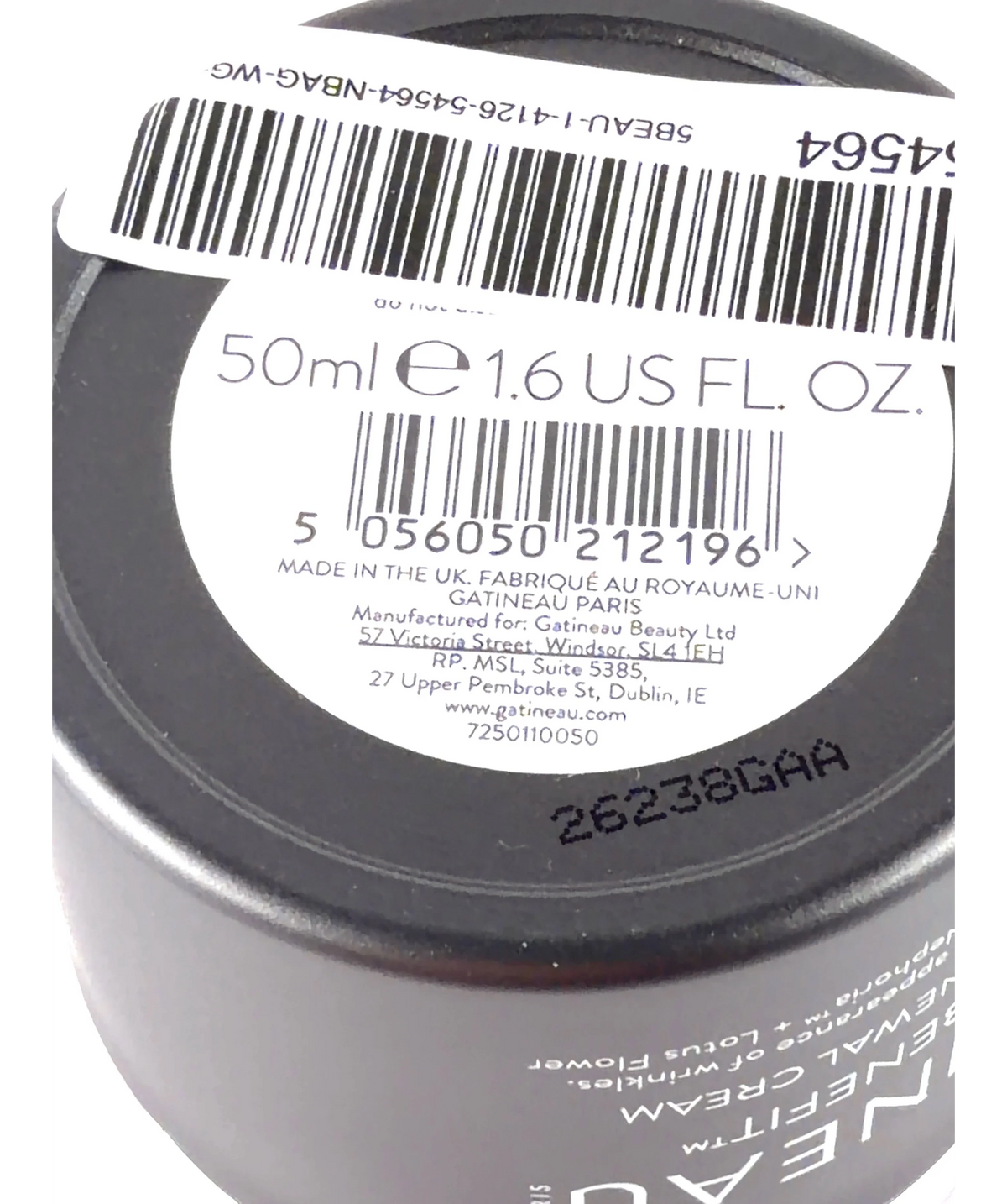 gatineau AGE BENEFIT NIGHT RENEWAL CREAM, size 50ml — care label