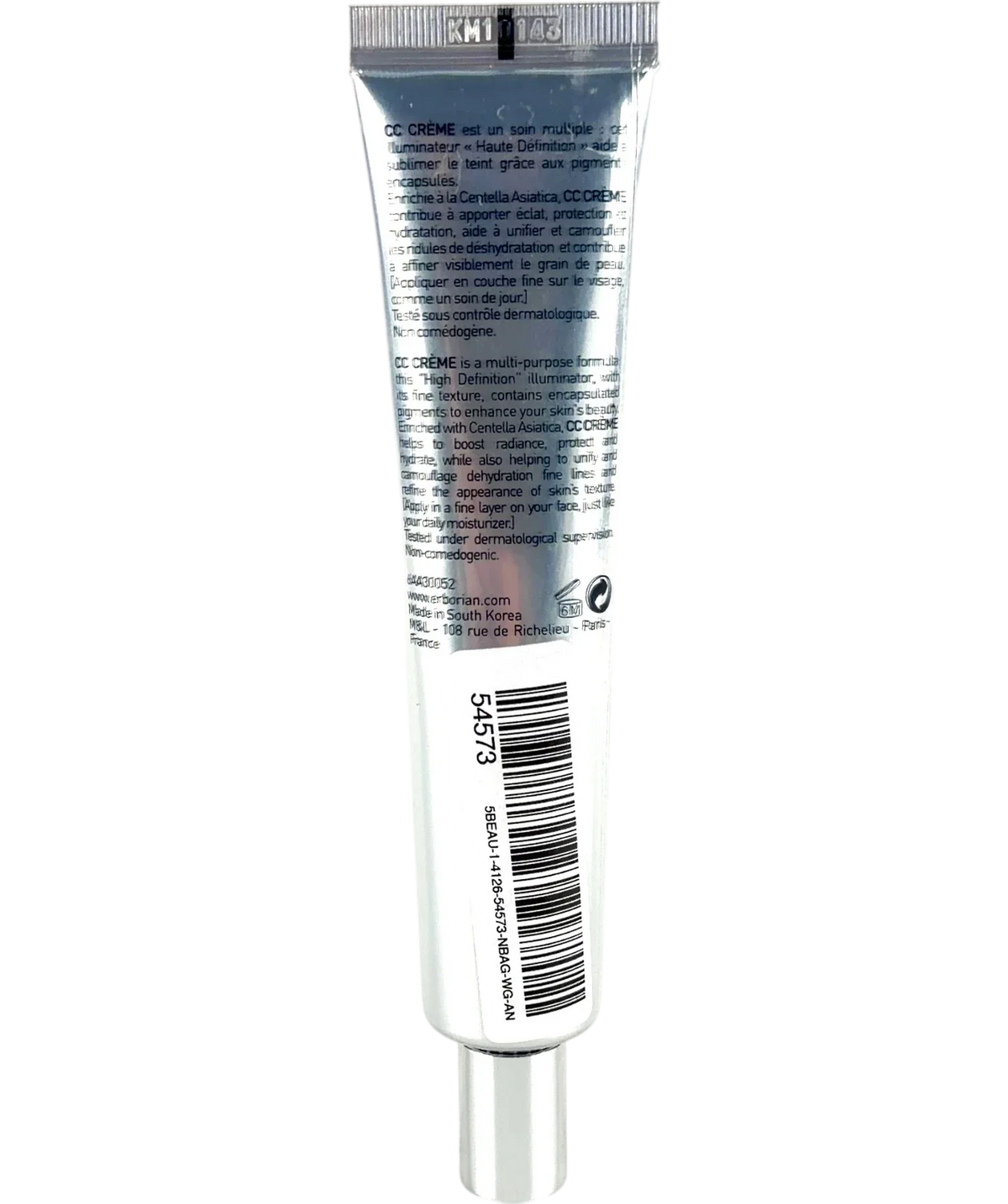 Erborian Dore CC CRÈME, size 45ml — back