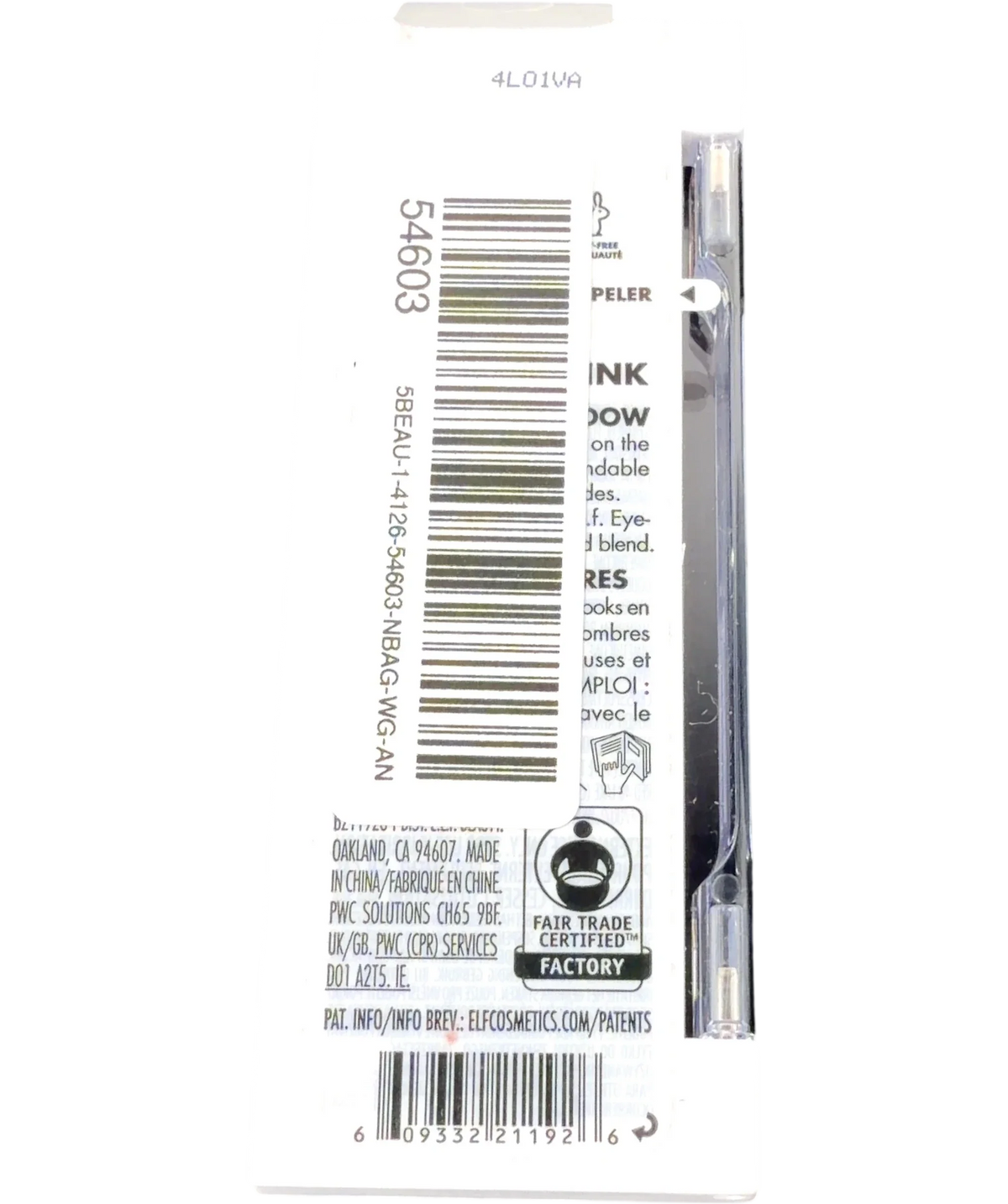 e.l.f. Take Your Pink BITE-SIZE EYESHADOW, size 3.5g — back