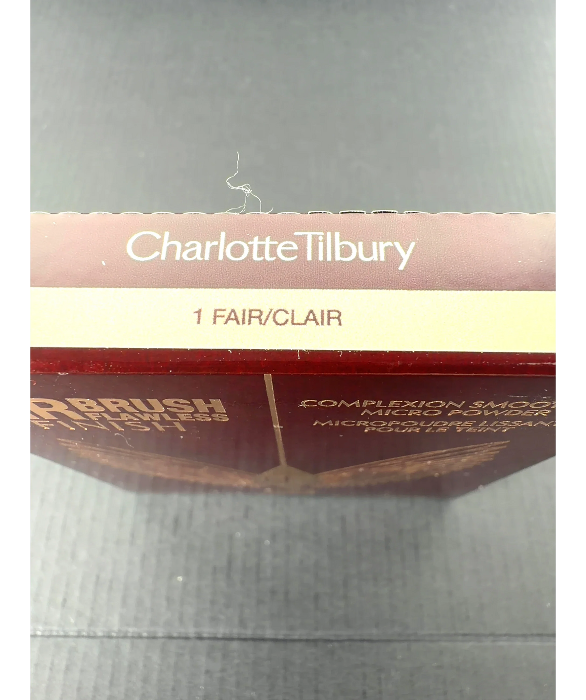 Charlotte Tilbury 1 FAIR/CLAIR AIRBRUSH FLAWLESS FINISH, size 8g — label