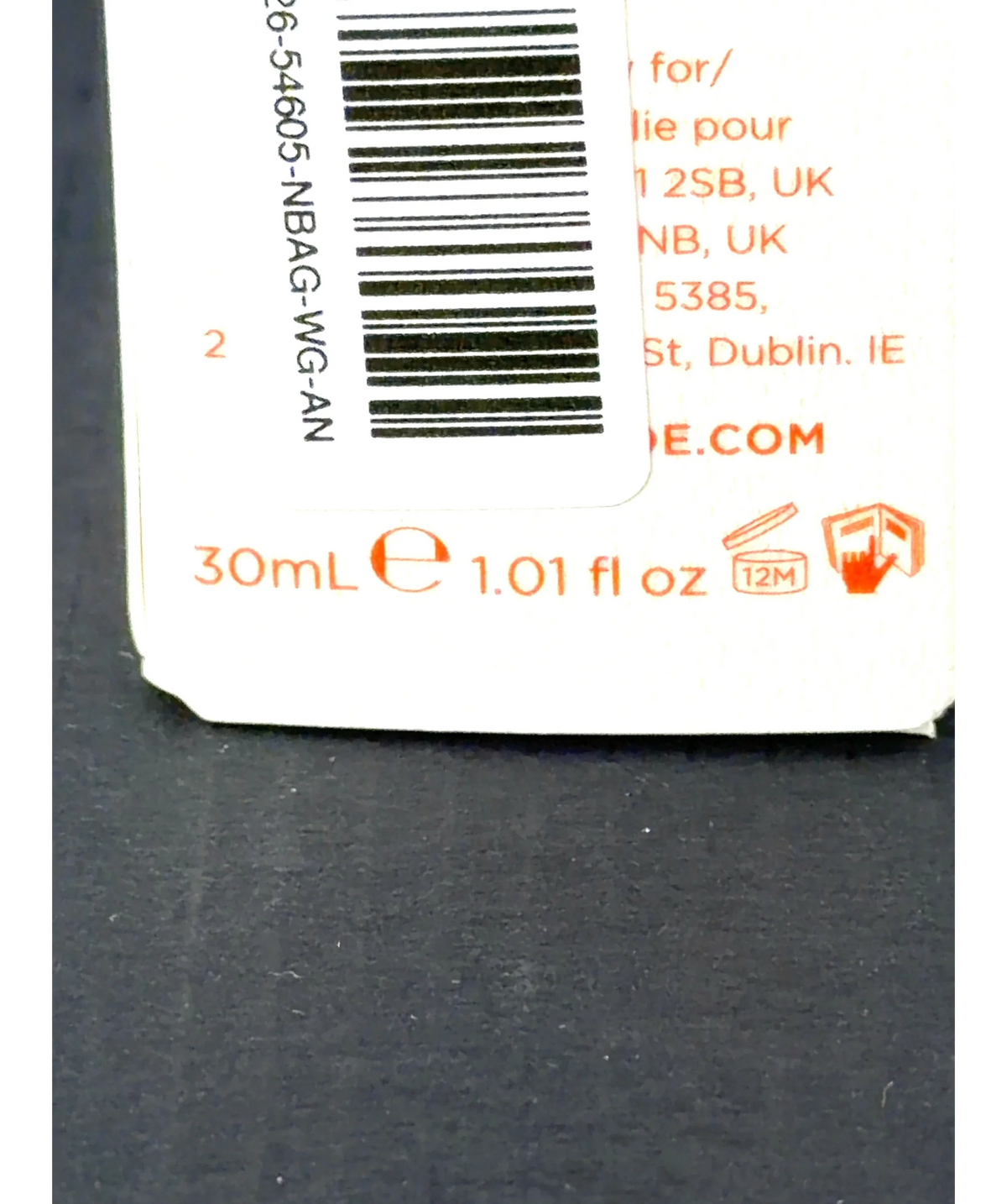 ROMILLY WILDE PEPTIDE LONGEVITY SERUM, size 30ml — care label