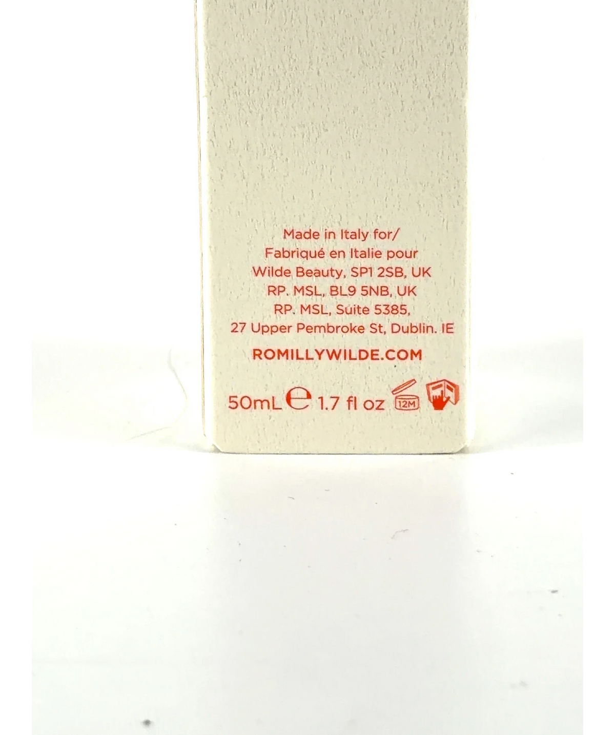 Romilly Wilde Tripeptide Antioxidant Day Cream, size 50ml — care label