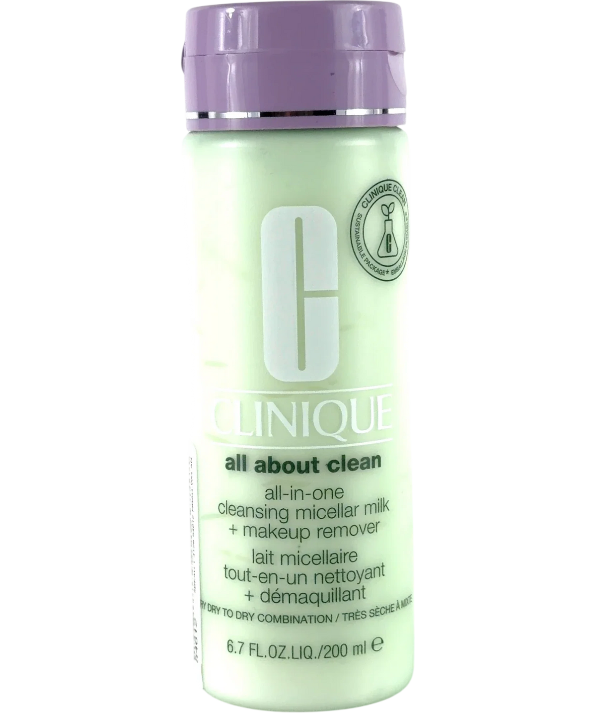 Clinique All About Clean All-In-One Cleansing Micellar Milk + Makeup Remover, size 200ml — front
