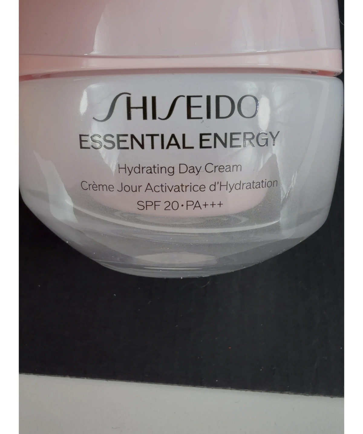 Shiseido Essential Energy Hydrating Day Capacity SPF 20 / PA+++, size 50ml — label