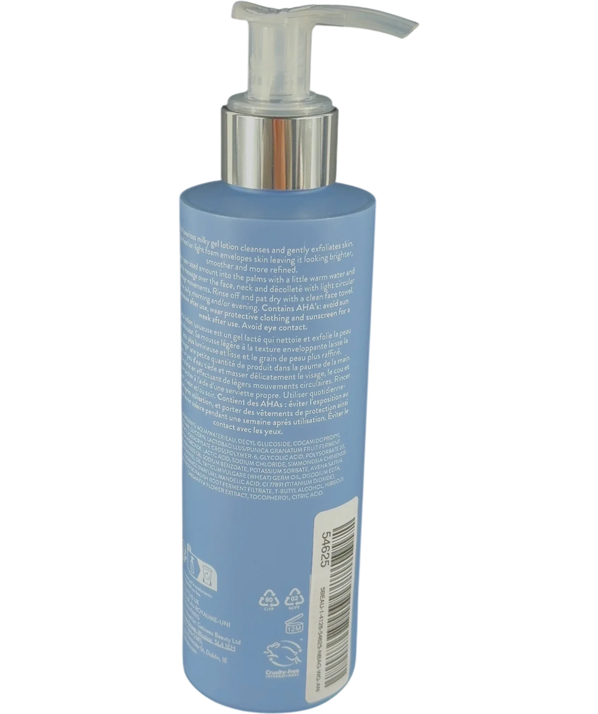 gatineau Renewal Ultime Multi-Acid Resurfacing Cleanser, size 200ml — back