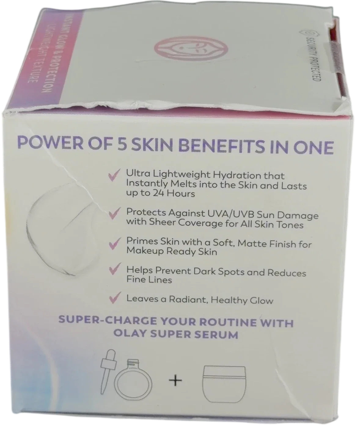 olay Super CREAM WITH UV PROTECTION, size 50ml — back