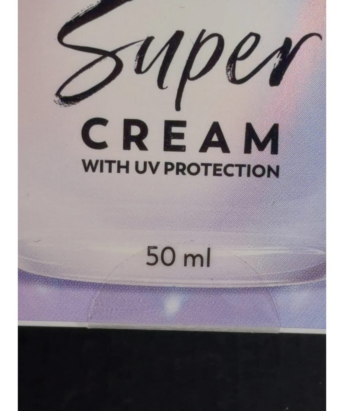olay Super CREAM WITH UV PROTECTION, size 50ml — care label