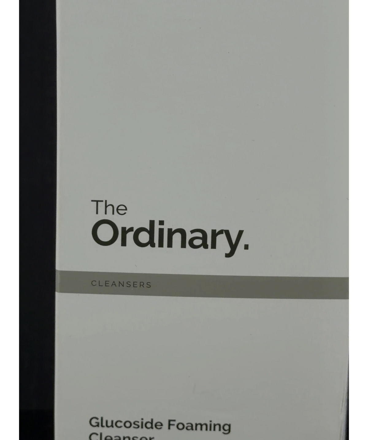The Ordinary Glucoside Foaming Cleanser, size 150ml — label