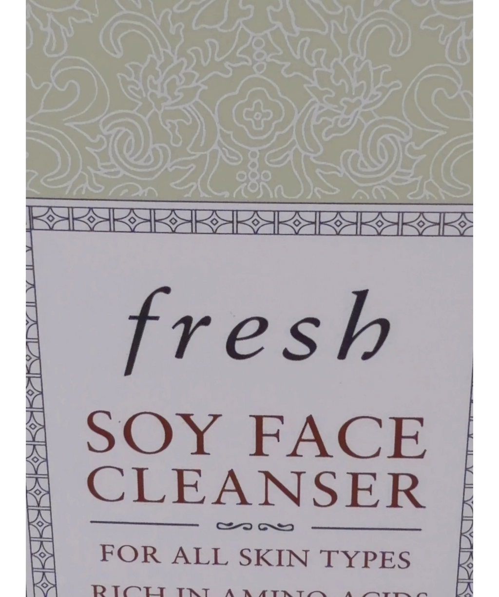 fresh Soy Face Cleanser, size 150ml — label
