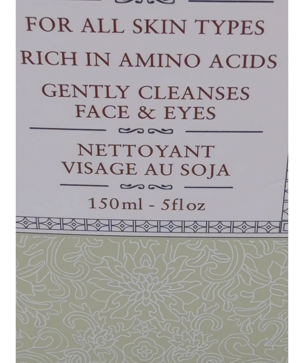 fresh Soy Face Cleanser, size 150ml — care label