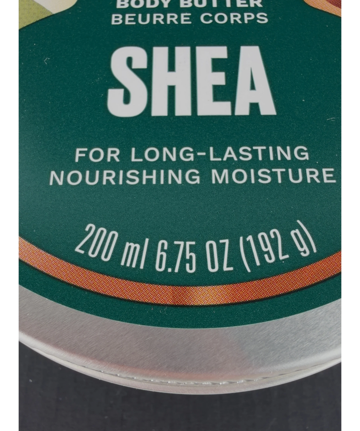 The Body Shop SHEA, size 200ml — care label