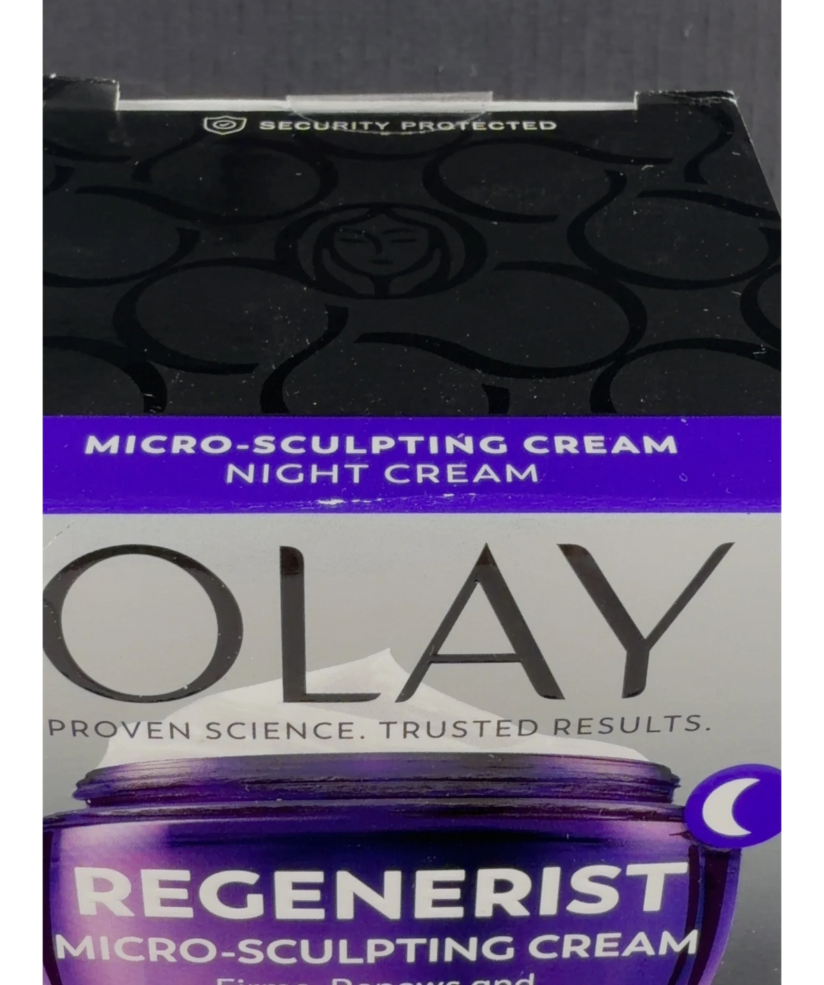 olay Regenerist Micro-Sculpting Night Cream, size 50ml — label
