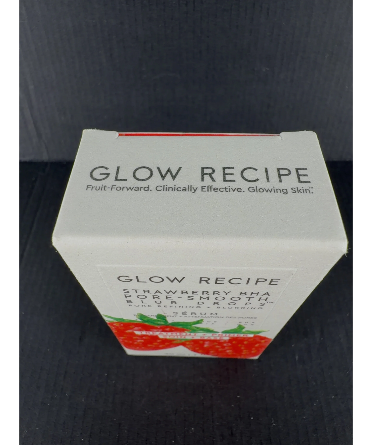 glow recipe Strawberry BHA Pore-Smooth Blur Drops, size 30ml — label