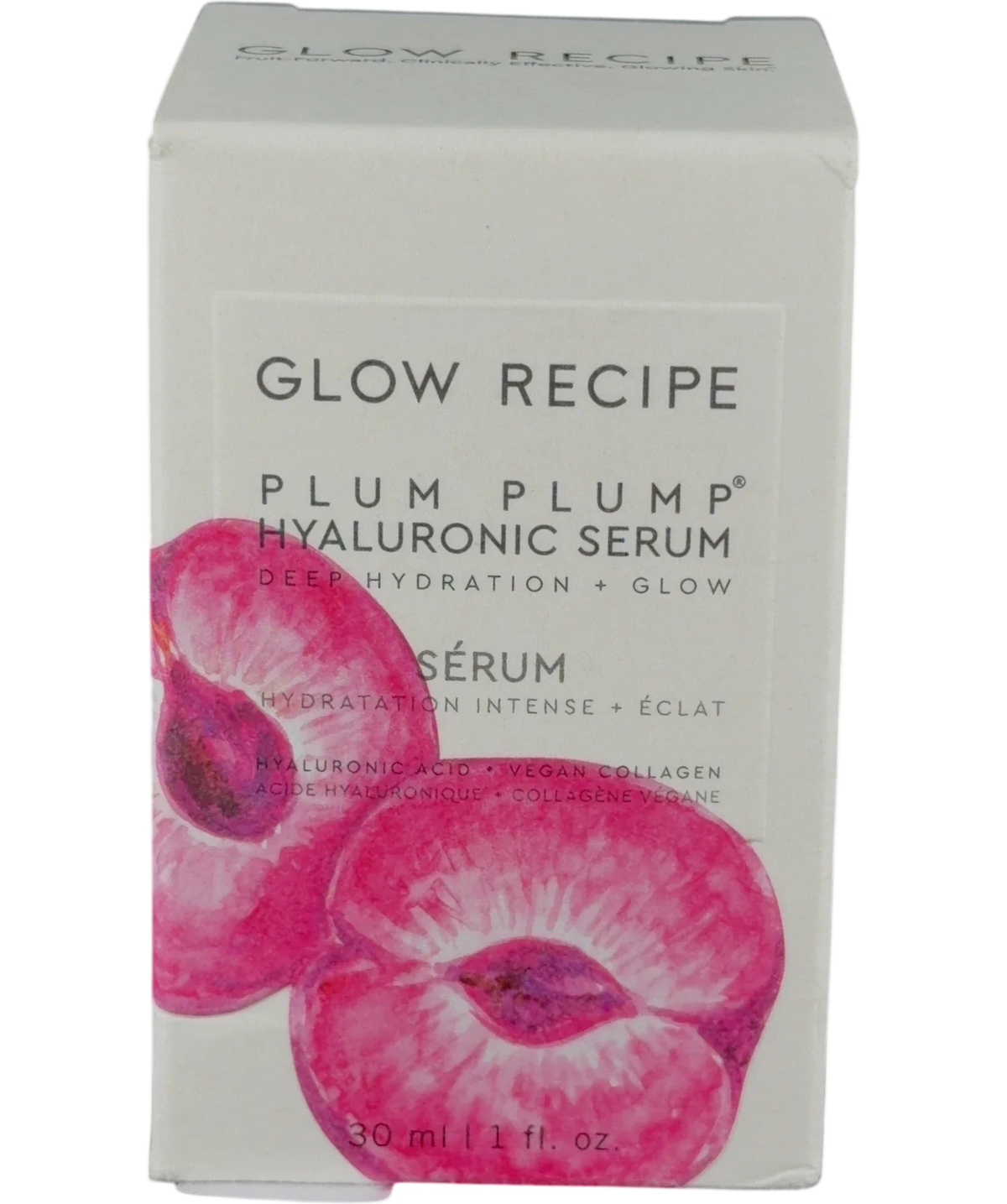 glow recipe PLUM PLUMP HYALURONIC SERUM, size 30ml — front