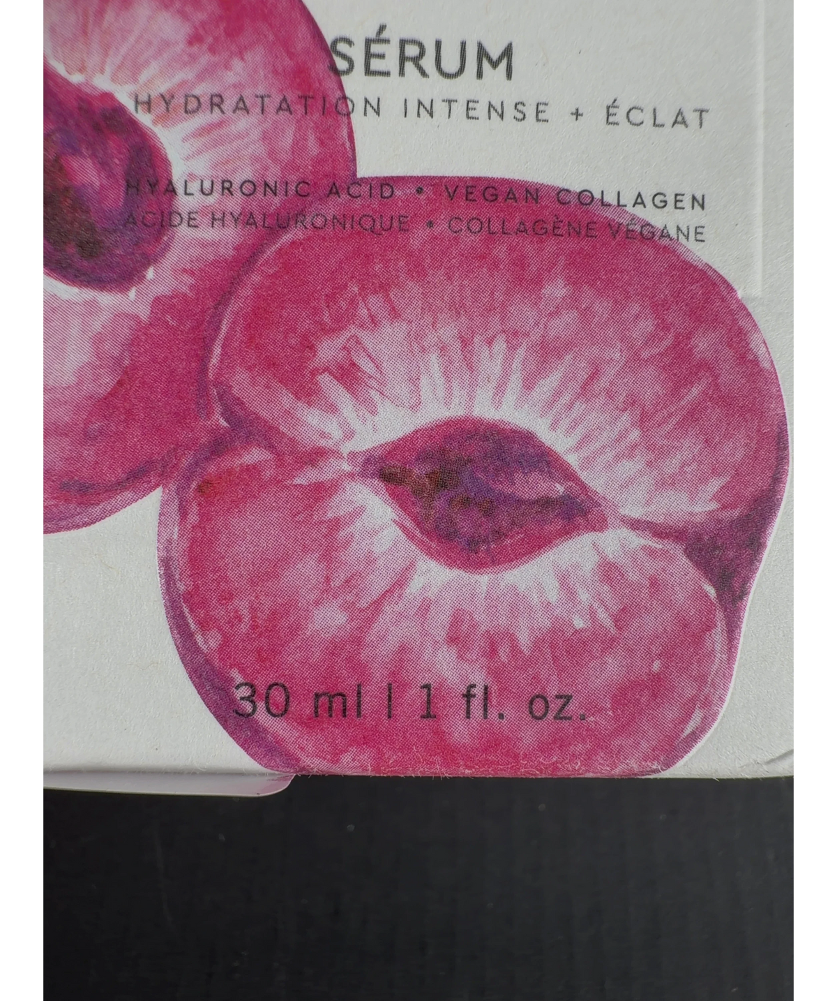 glow recipe PLUM PLUMP HYALURONIC SERUM, size 30ml — care label