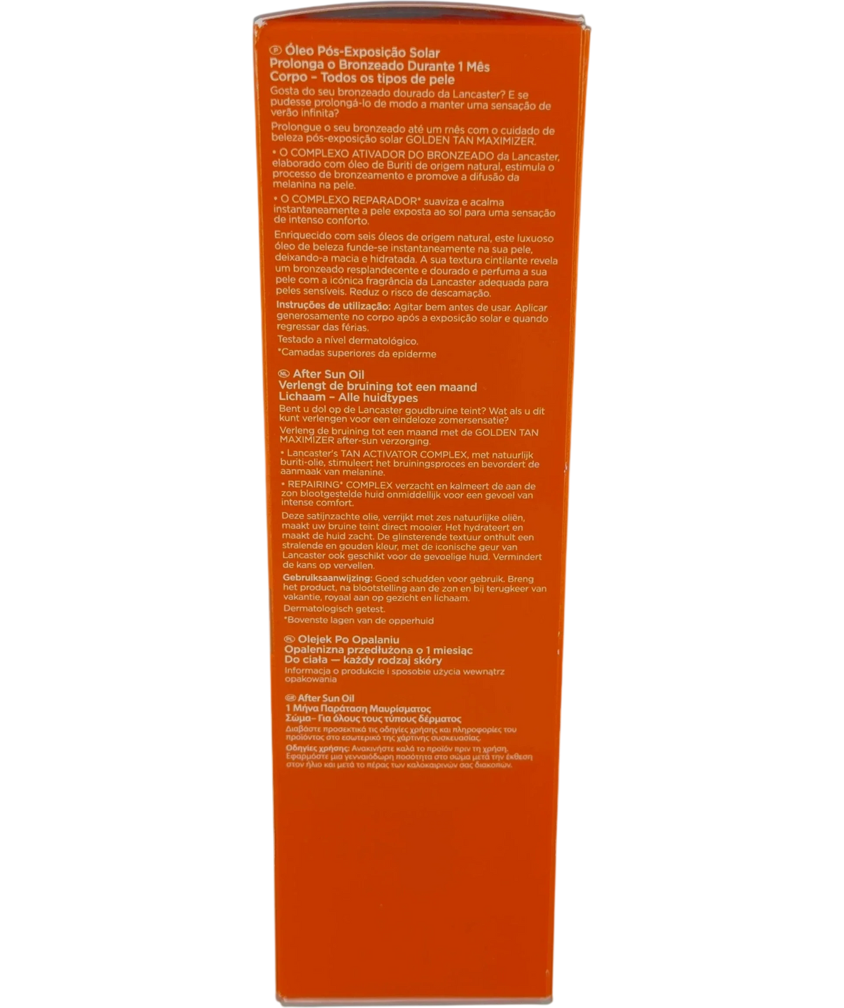 Lancaster Lancaster Golden Tan Maximizer After Sun Oil 150ml, size 150ml — back