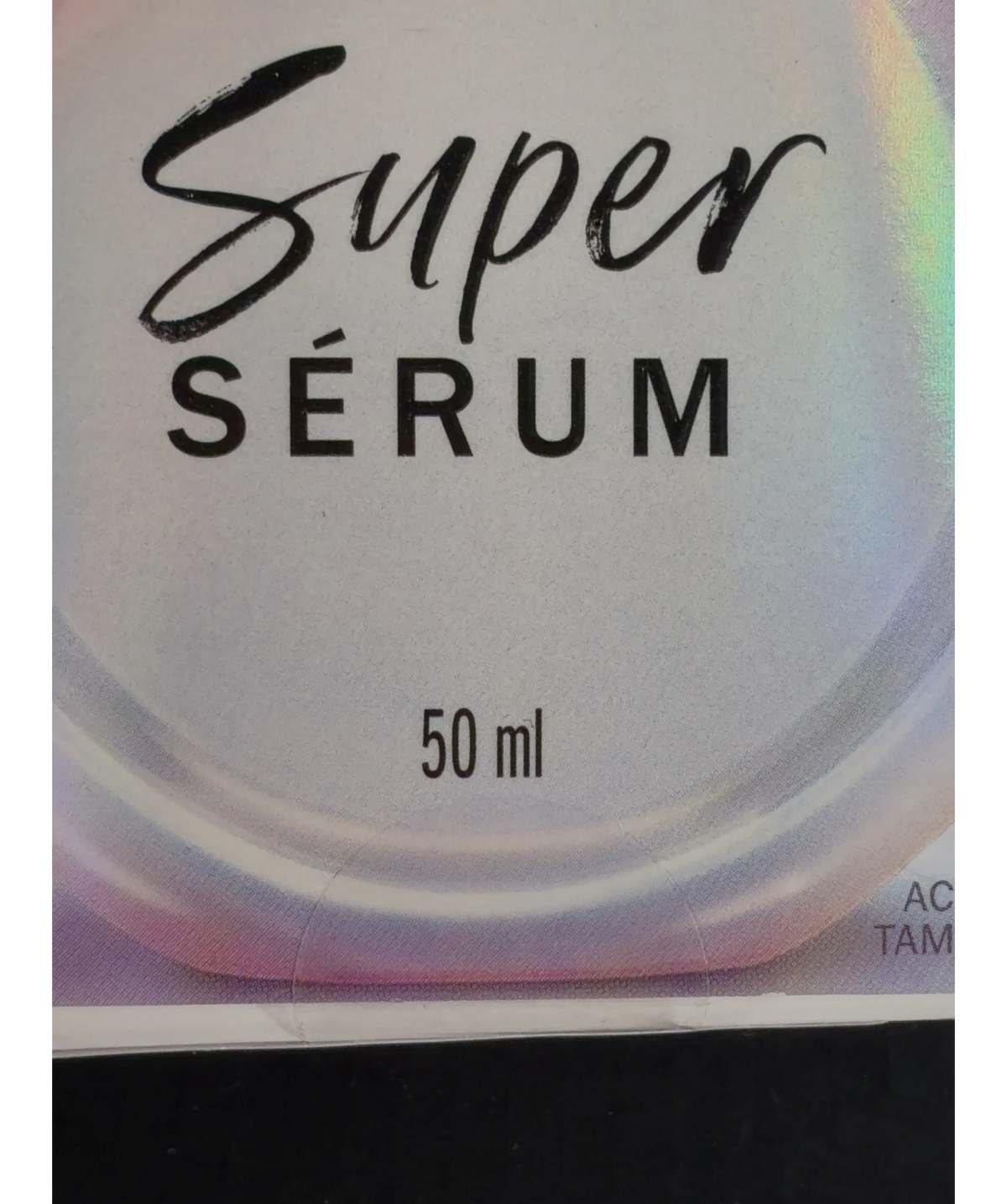 olay Super SÉRUM, size 50ml — care label