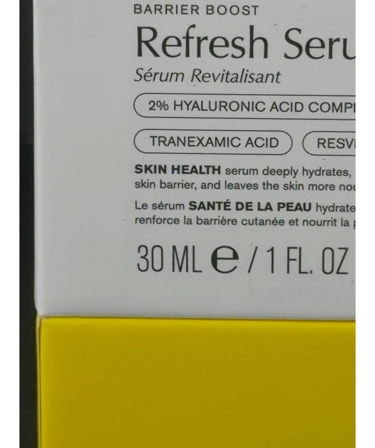 ZIIP Refresh Serum, size 30ml — care label