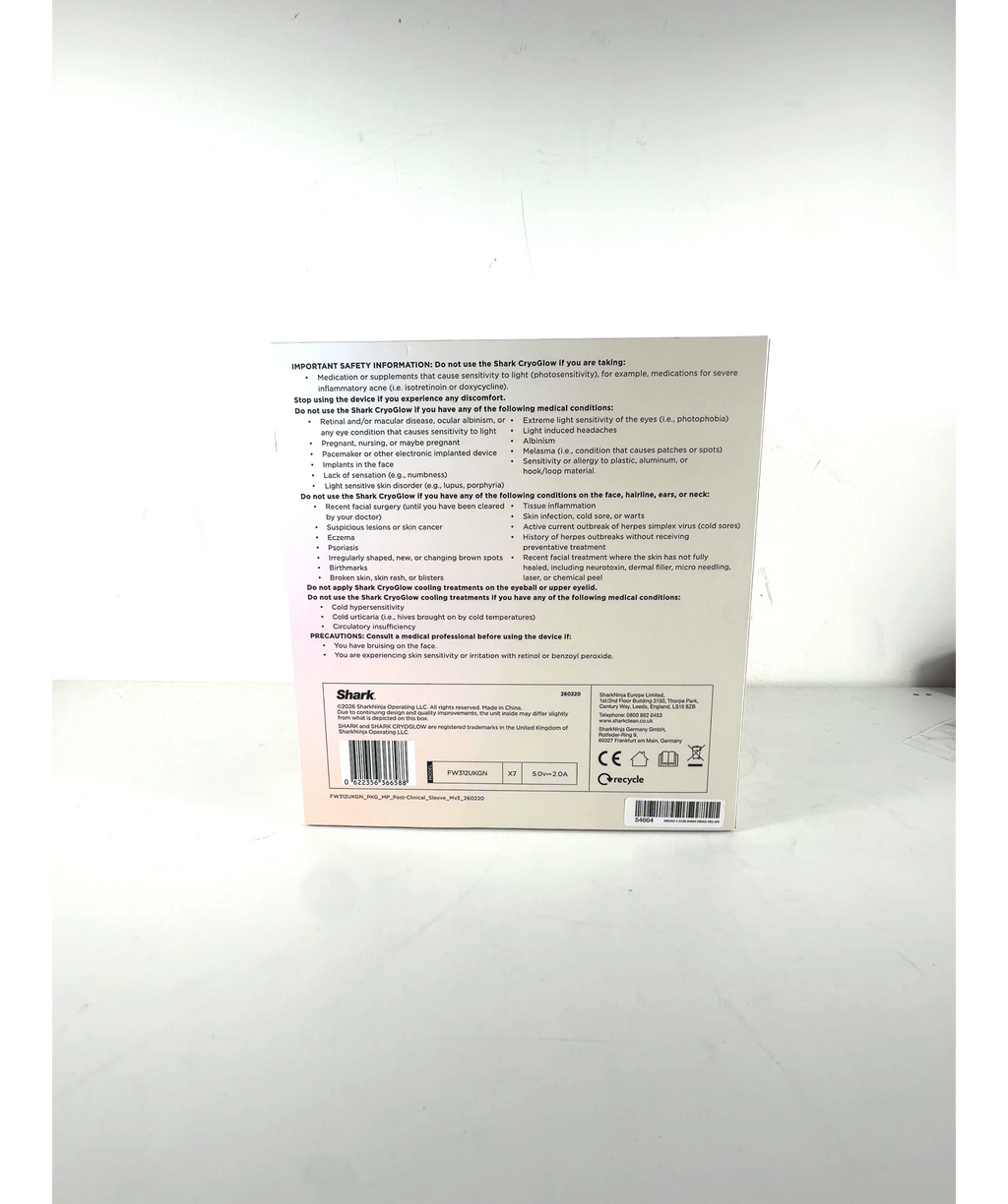Shark CryoGlow Under-Eye Cooling & LED Anti-Ageing & Blemish Repair Mask, size 1 — fabric detail