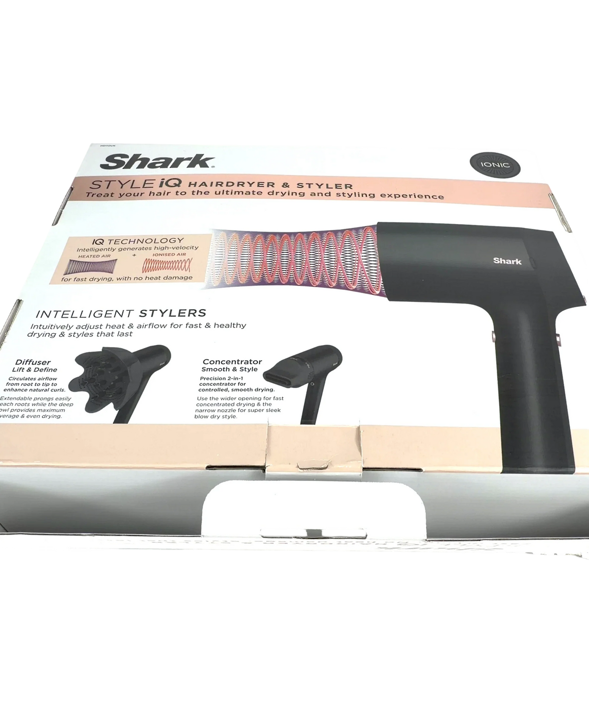 Shark STYLE iQ Hair Dryer & Styler, size 1 — back