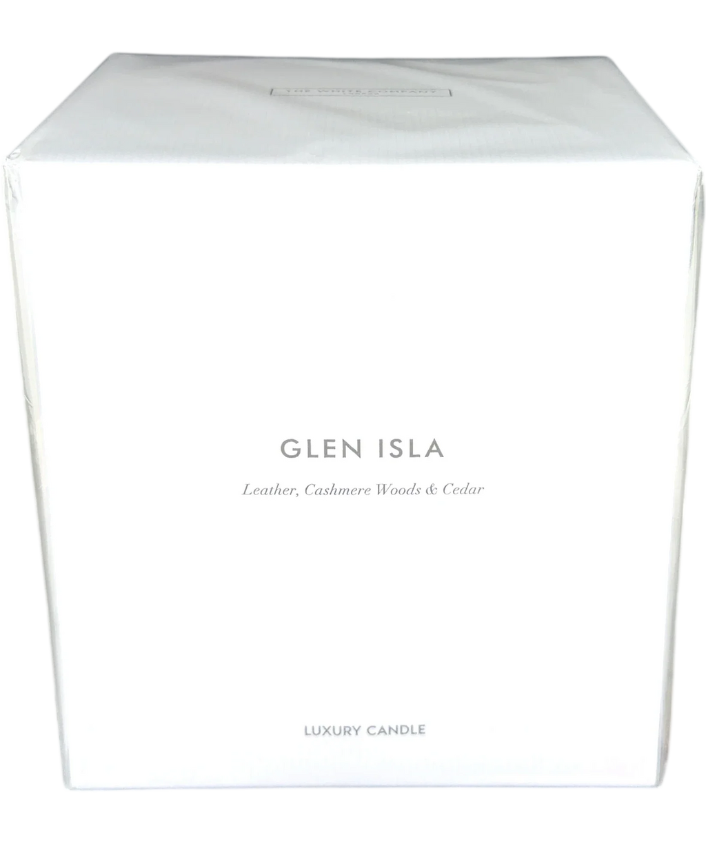 The White Company Glen Isla Luxury 2 Wick Candle, size 280g — front
